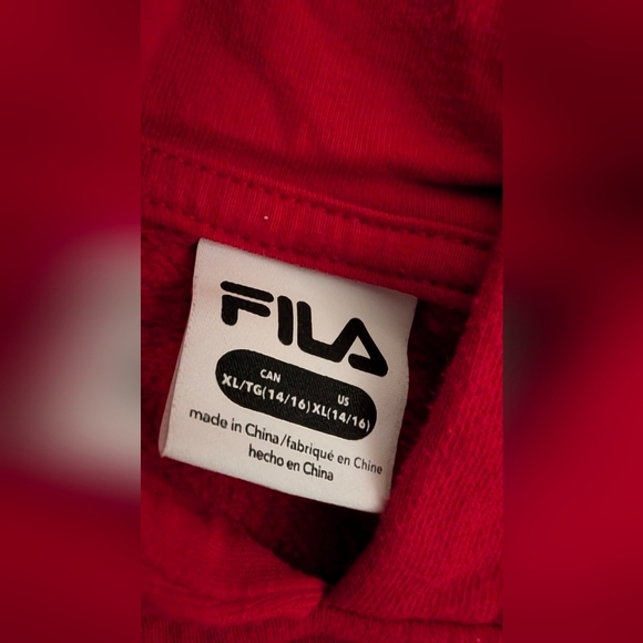 Fila Red and Blue Teen Hoodie Dress - Picture 3 of 5